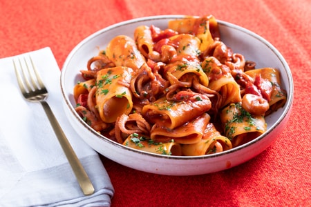 Paccheri mit Tintenfischsauce