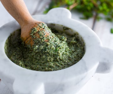 Portulak-Pesto