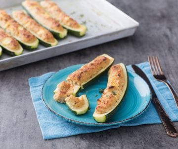 Gefüllte Zucchini nach Ligurischer Art