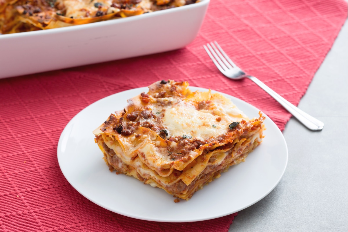 Lasagne mit Wurstragout