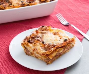 Lasagne mit Wurstragout