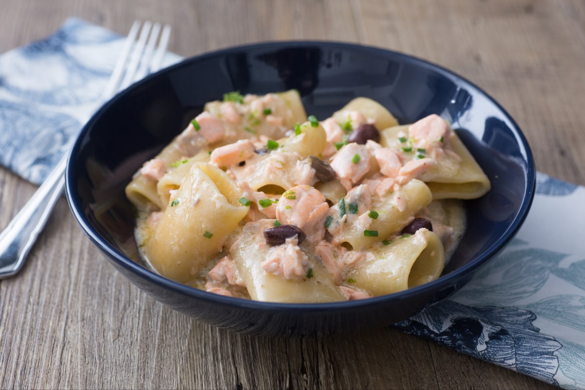 Paccheri mit Lachs