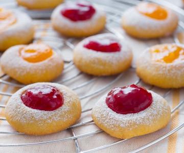 Butterkekse mit Marmelade