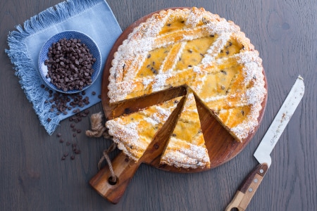 Torte mit Mascarpone und Schokostückchen