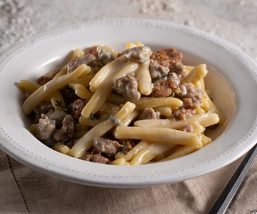 Wurst-Gorgonzola-Pasta