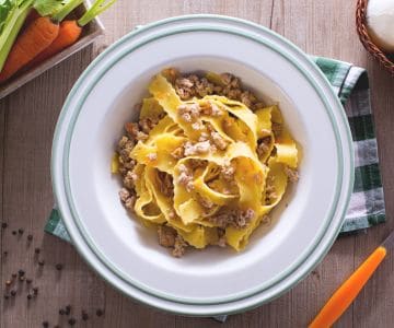 Pappardelle mit weißem Ragout von Cinta Senese