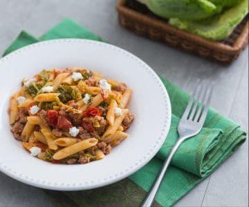 Pasta mit Wirsing und Wurst