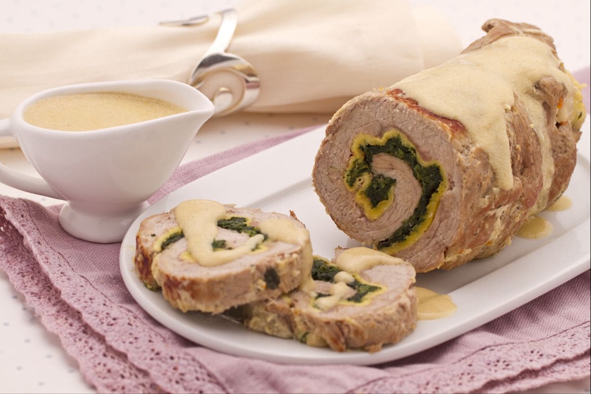 Kalbsrollbraten in Milch