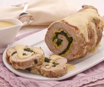 Kalbsrollbraten in Milch