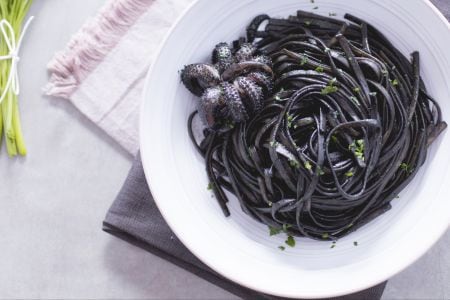 Linguine mit Sepia-Tinte